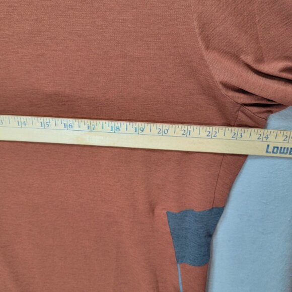 Lululemon Fast Free Tech Shirt Mens XL Athletic Reflective Rust Long Sleeve - Picture 11 of 14